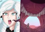 #Gigantic_arts #Giantess #Shrink #OC #Vore #Mouth by Vaderaz